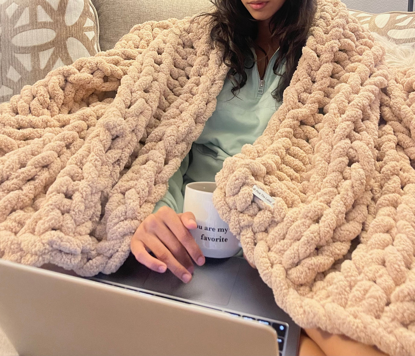 Chunky knitted Blanket